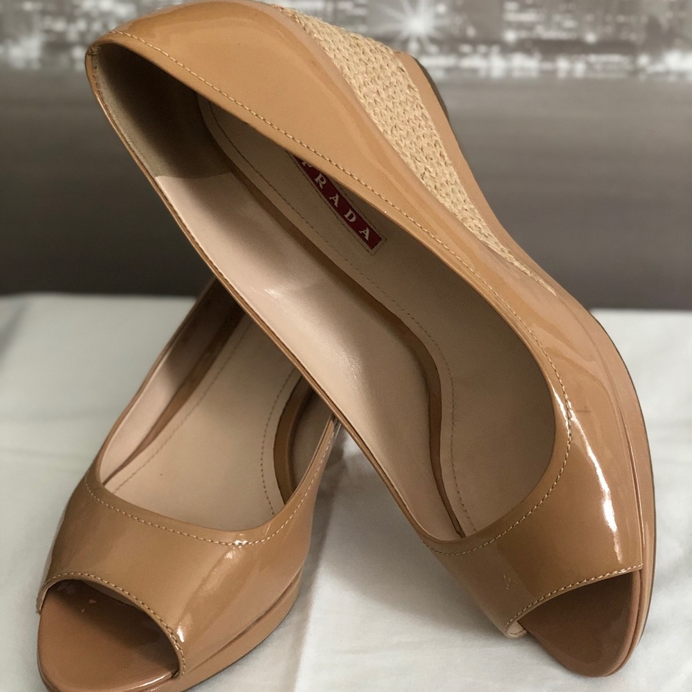 Authentic! Prada Wedges! Great condition!